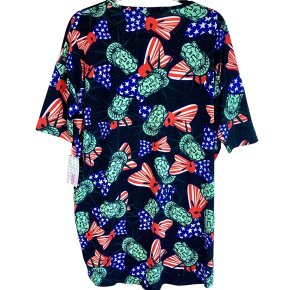 LuLaRoe Lady Statue of Liberty Americana Irma Tunic High Low Top Bundle Lot New - Picture 14 of 14